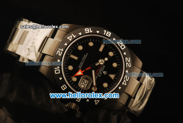Rolex Explorer Automatic PVD Case with Black Dial and PVD Strap-ETA Coating - Click Image to Close
